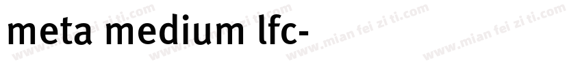 meta medium lfc字体转换